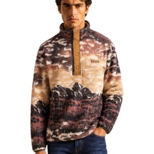 Shop Columbia Men’s Brown Sweatshirt HELVETIA at Brands Seekers