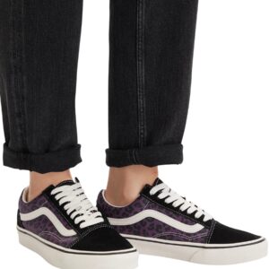 Shop Vans Men’s Black Sneakers OLD SKOOL LEOPARD/PURPLE at Brands Seekers