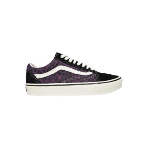 Shop Vans Men’s Black Sneakers OLD SKOOL LEOPARD/PURPLE at Brands Seekers