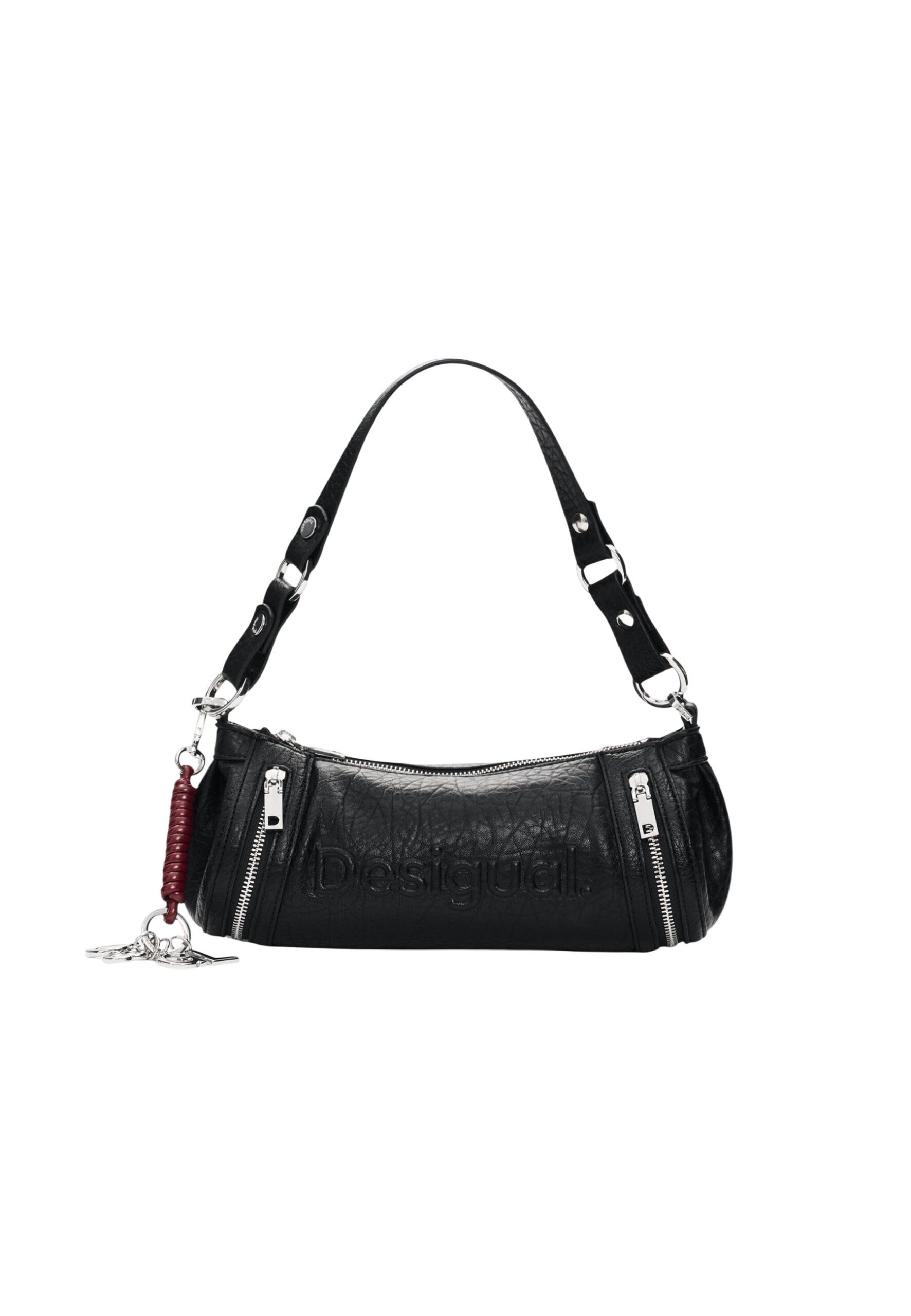 Shop Desigual Women’s Black Bag BAG HALF LOGO ZARAUZ NF B at Brands Seekers