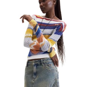 Shop Desigual Women’s Blue Knitwear JERS TERRA at Brands Seekers
