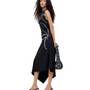 Shop Desigual Women’s Black Dress VEST REIKIAVIK at Brands Seekers
