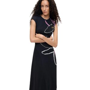 Shop Desigual Women’s Black Dress VEST REIKIAVIK at Brands Seekers