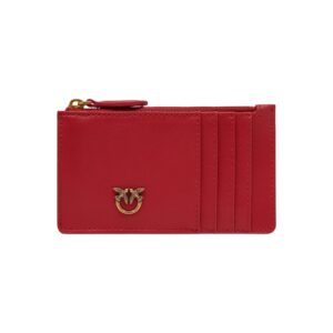 Shop Pinko Women’s Red Wallet AIRONE VITELLO SETA at Brands Seekers