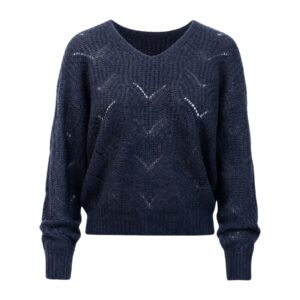 Shop Jacqueline De Yong Women’s Blue Knitwear JDYBADUT at Brands Seekers