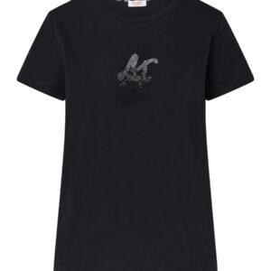 Shop Liu Jo Women’s Black T-Shirt BASIC T-SHIRT at Brands Seekers