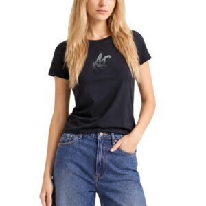 Shop Liu Jo Women’s Black T-Shirt BASIC T-SHIRT at Brands Seekers