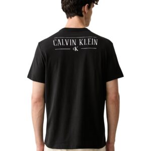 Shop Calvin Klein Jeans Men’s Black T-Shirt 2476974 at Brands Seekers