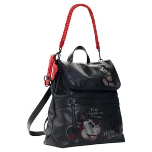 Shop Desigual Women’s Black Bag BACK MICKEY FACE HAMPTON at Brands Seekers