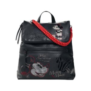 Shop Desigual Women’s Black Bag BACK MICKEY FACE HAMPTON at Brands Seekers