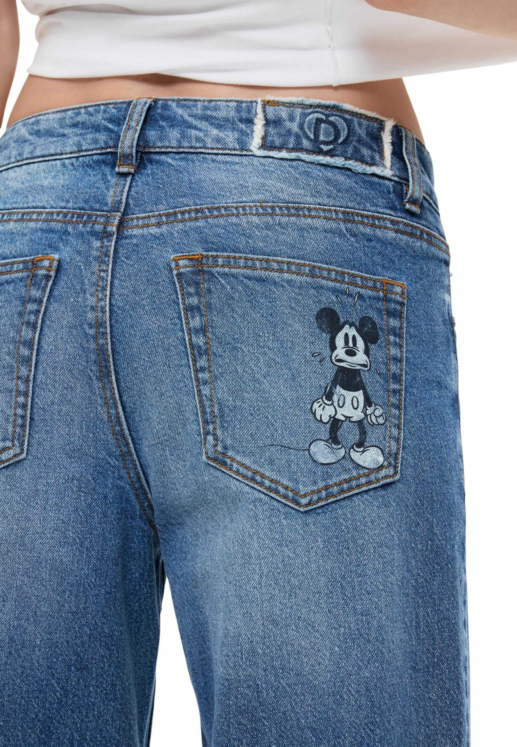 Desigual DENIM MICKEYM Seluar jeans biru wanita | Brands Seekers
