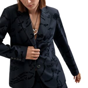 Shop Desigual Women’s Black Blazer AME DORA at Brands Seekers