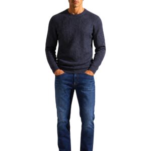 Shop Guess Men’s Black Knitwear NESTOR CN ALLOVER LO at Brands Seekers