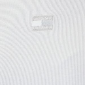 Shop Tommy Hilfiger Jeans Women’s White T-Shirt TJW BADGE RIB at Brands Seekers