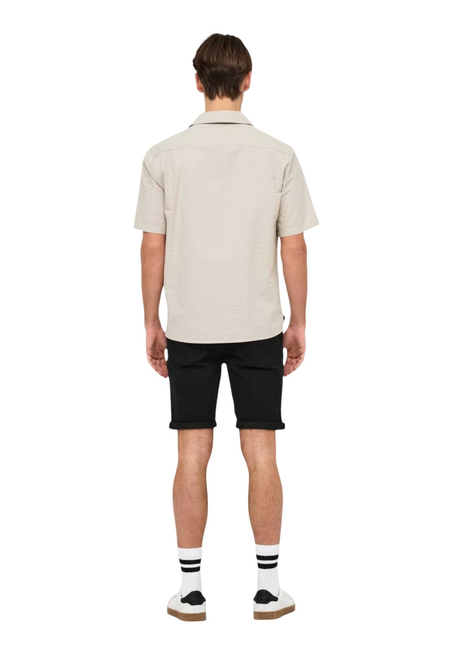 Shop Only & Sons Men’s Beige Shirt ONSEYE RESORT SEERS 0009 SHIRT NOOS at Brands Seekers