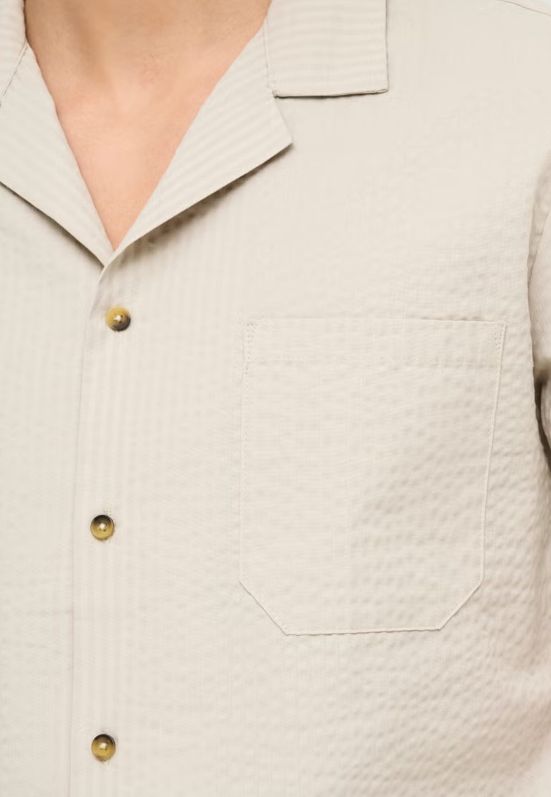 Shop Only & Sons Men’s Beige Shirt ONSEYE RESORT SEERS 0009 SHIRT NOOS at Brands Seekers