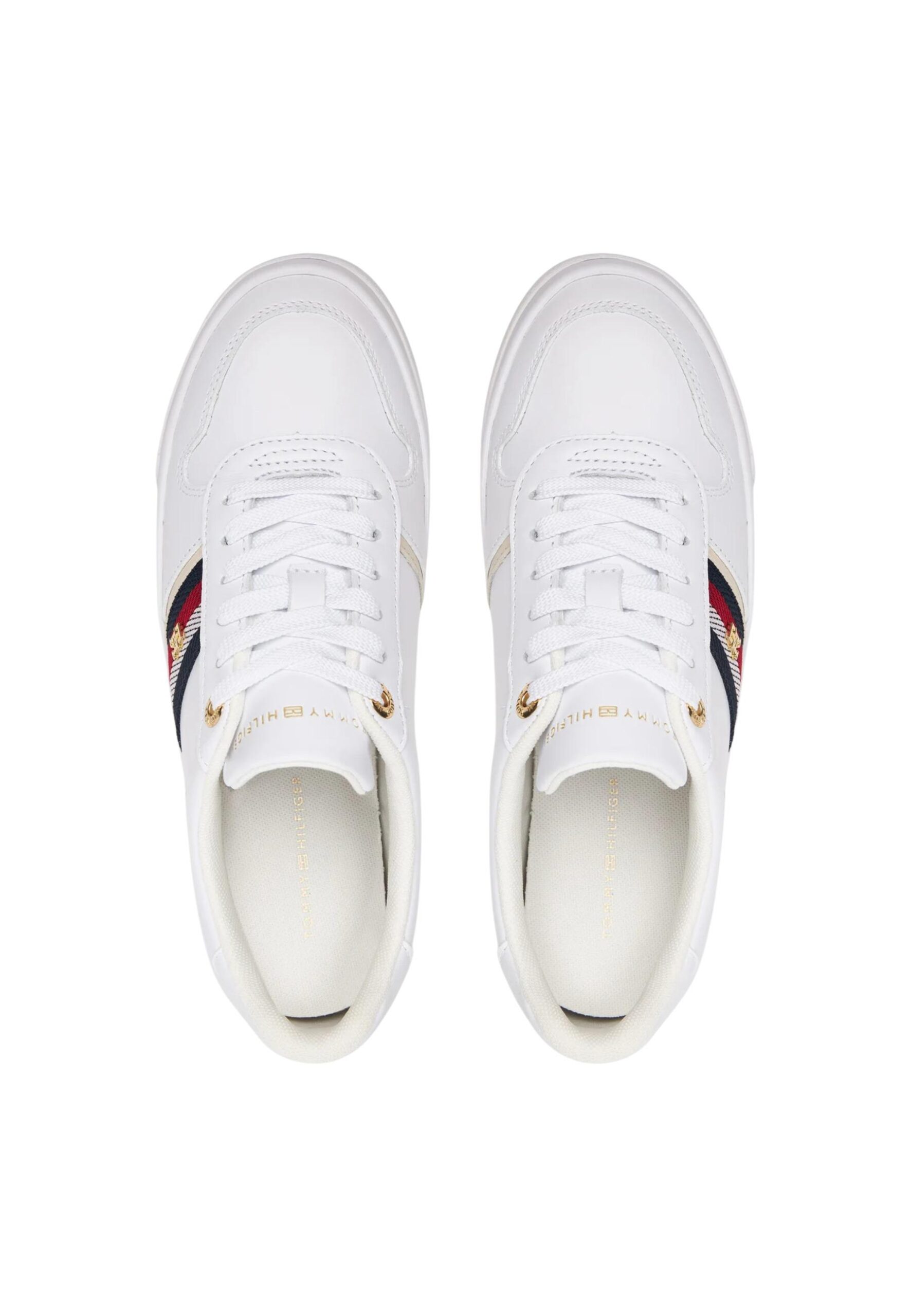 Shop Tommy Hilfiger Women’s White Sneakers 2477343 at Brands Seekers