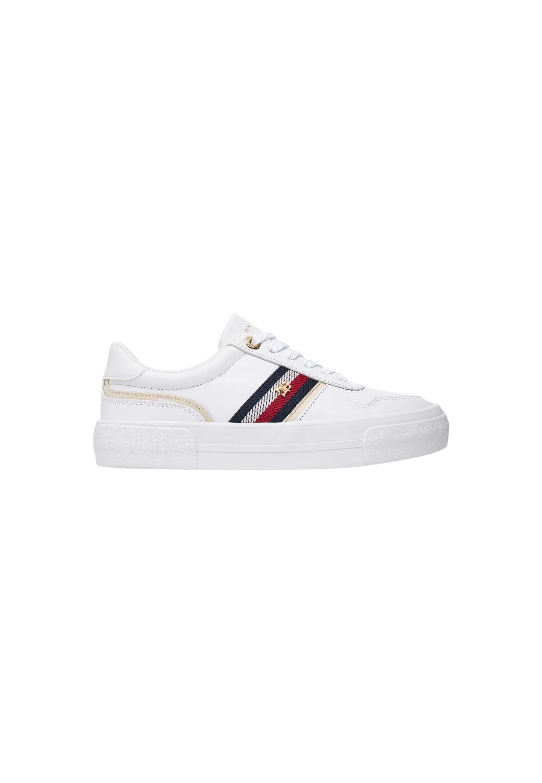 Shop Tommy Hilfiger Women’s White Sneakers 2477343 at Brands Seekers