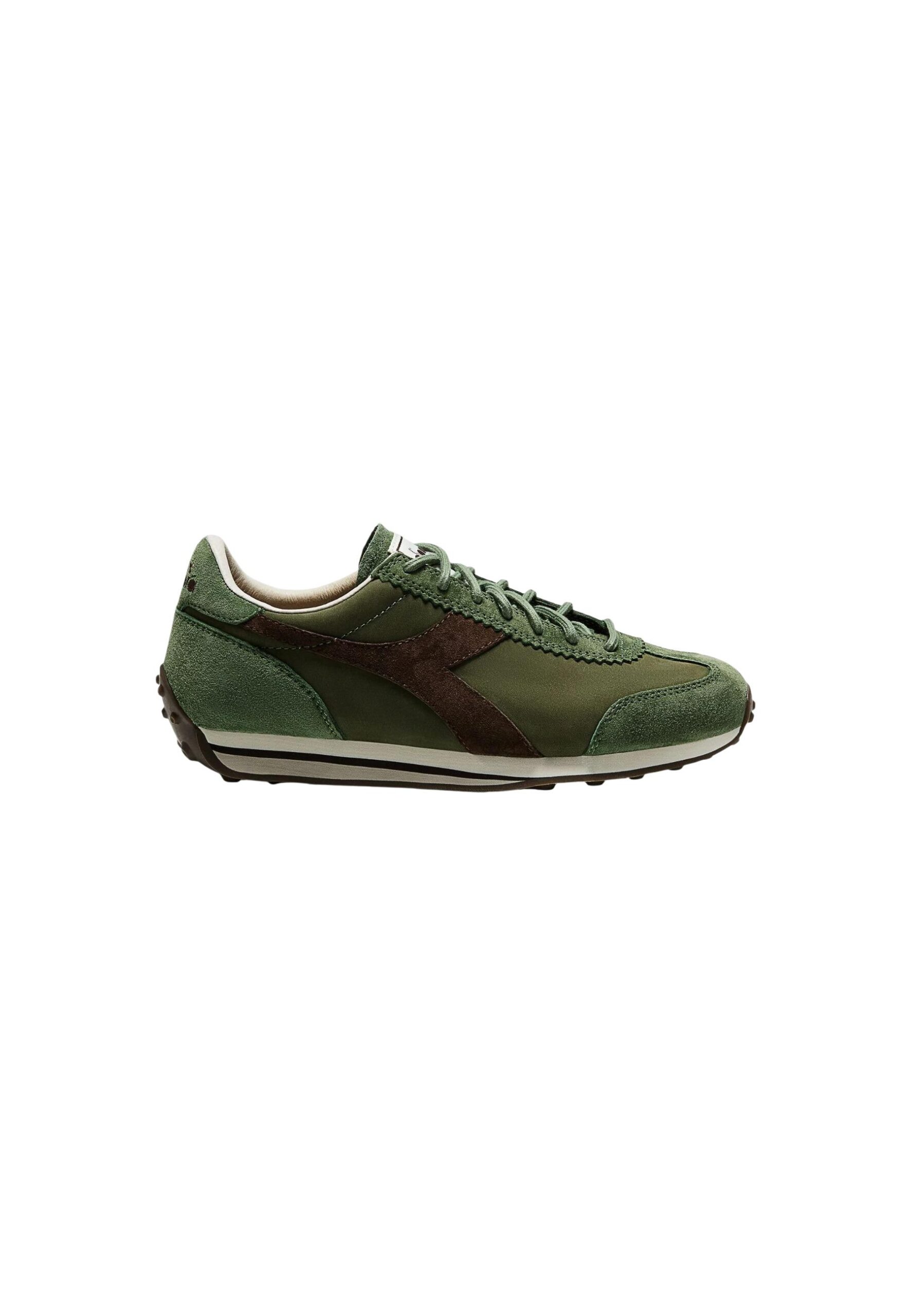 Shop Diadora Men’s Green Sneakers RALLY WAXED at Brands Seekers