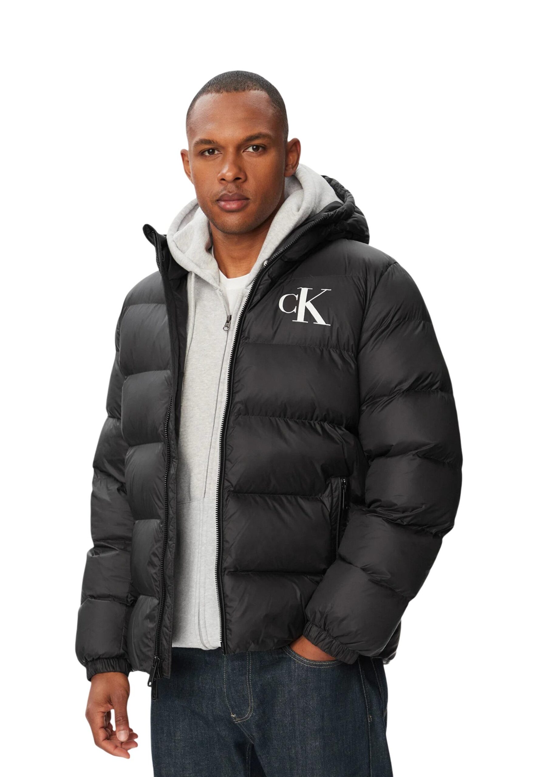 Shop Calvin Klein Jeans Men’s Black Jacket 2476913 at Brands Seekers
