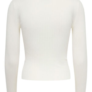 Shop Jacqueline De Yong Women’s White Knitwear 15266063 at Brands Seekers