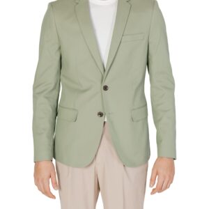 Shop Antony Morato Men’s Green Blazer MMJS00044-FA800164 at Brands Seekers