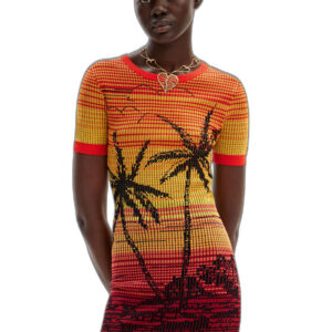 Shop Desigual Women’s Red Dress 24SWVK59 at Brands Seekers