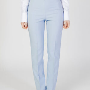 Shop Sandro Ferrone Women’s Light Blue Trousers S18XBDSOPRANI at Brands Seekers