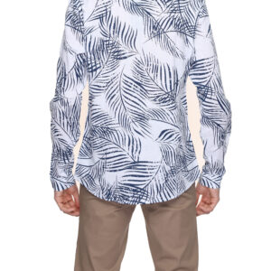 Shop Antony Morato Men’s Blue Shirt MMSL00631-FA430600 at Brands Seekers