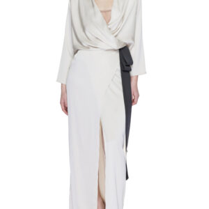 Shop Sandro Ferrone Women’s Beige Dress S23XBDBELAMY at Brands Seekers