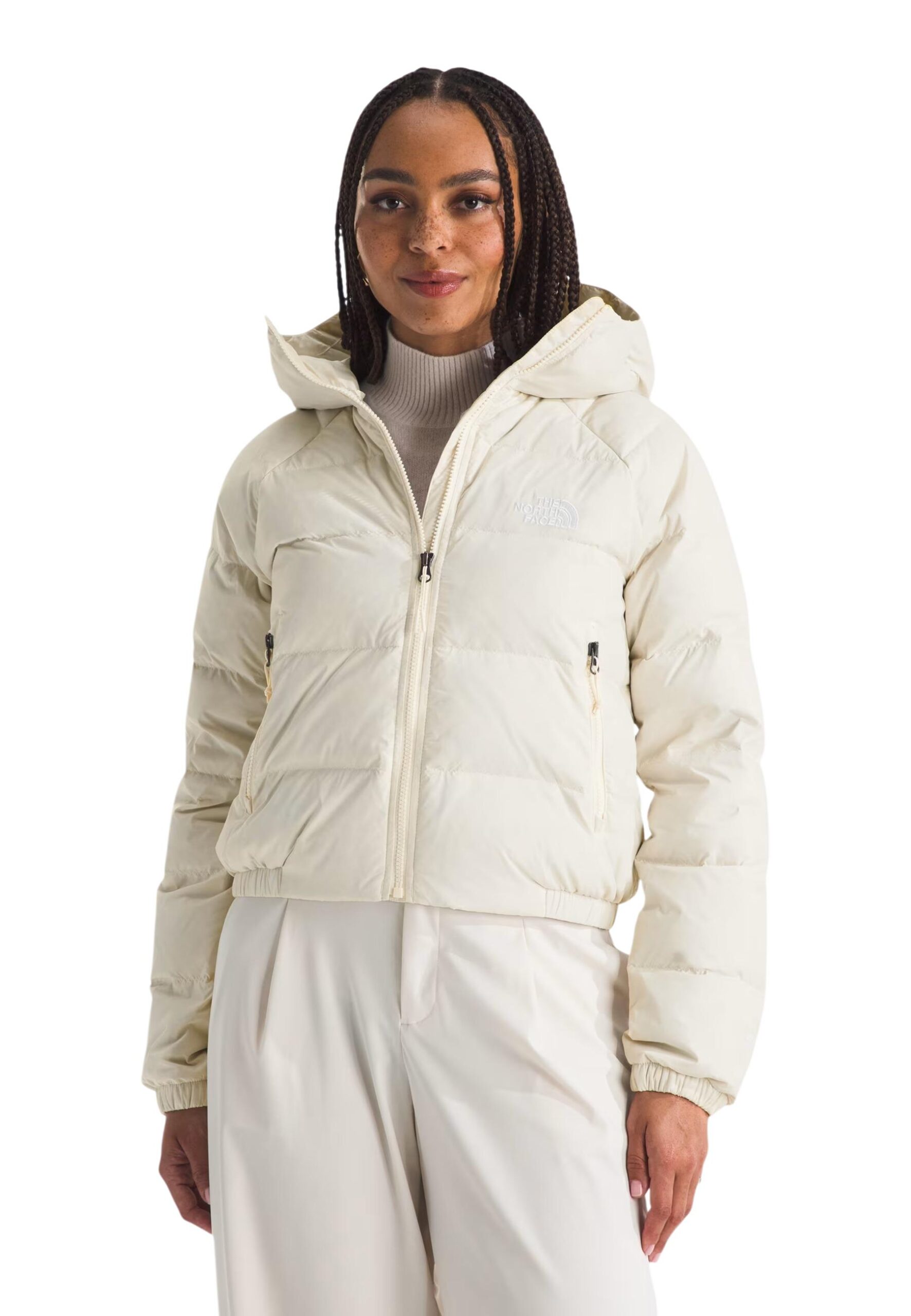 The North Face W HYDRN DWN HOODIE Dámská bílá bunda