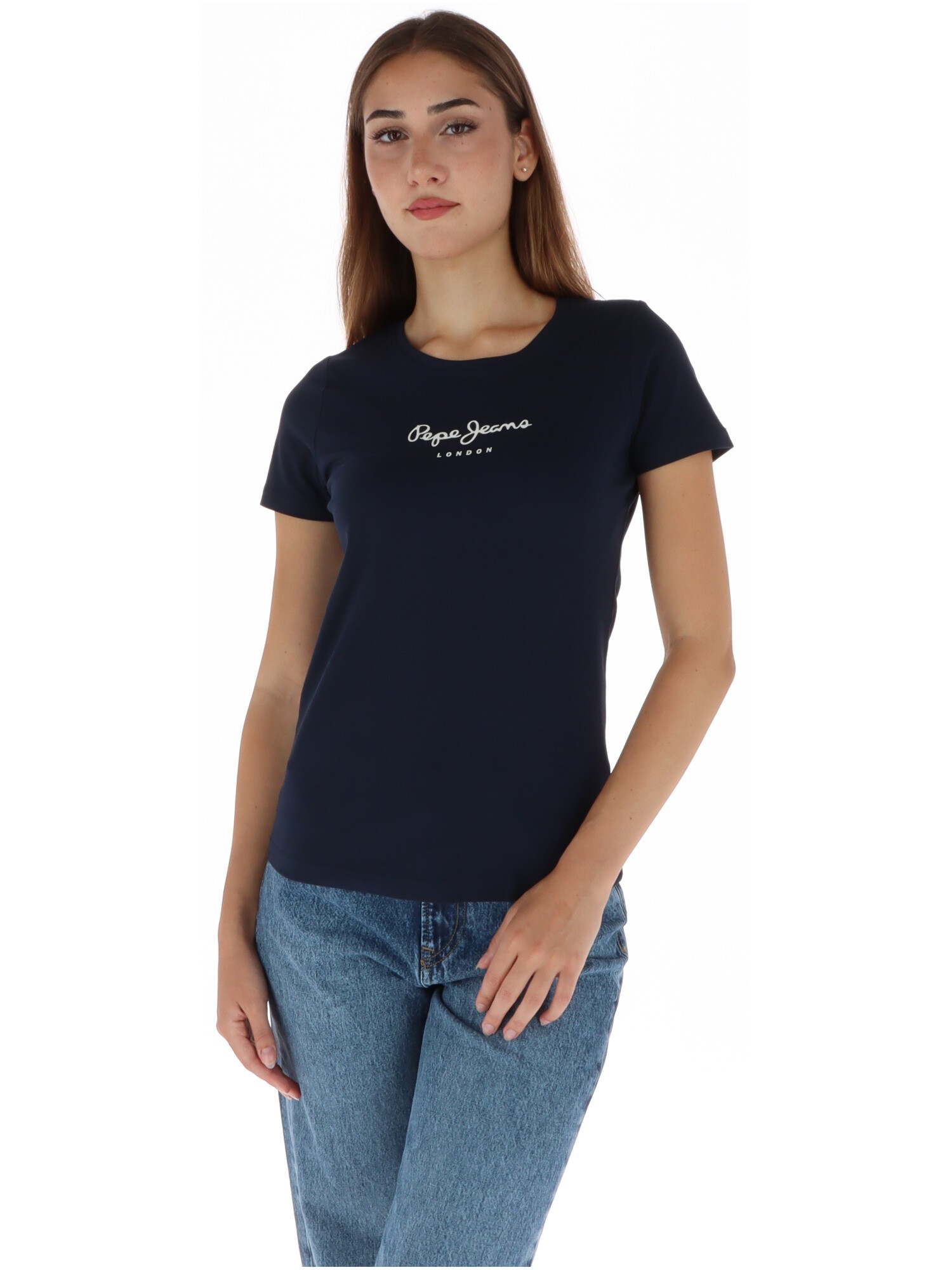 Camiseta azul para mujer Pepe Jeans PL505202