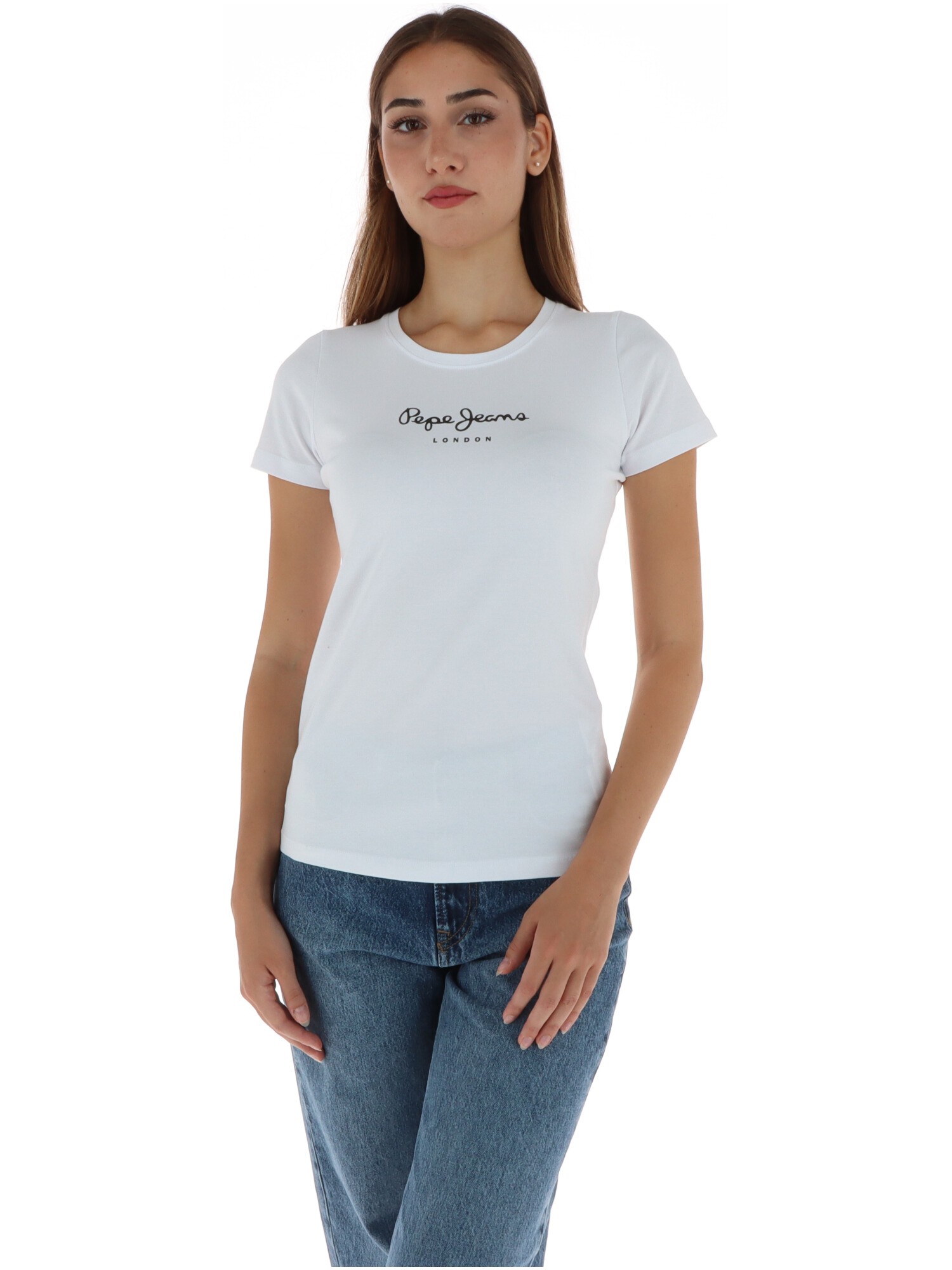 Pepe Jeans PL505202 Dámské bílé tričko