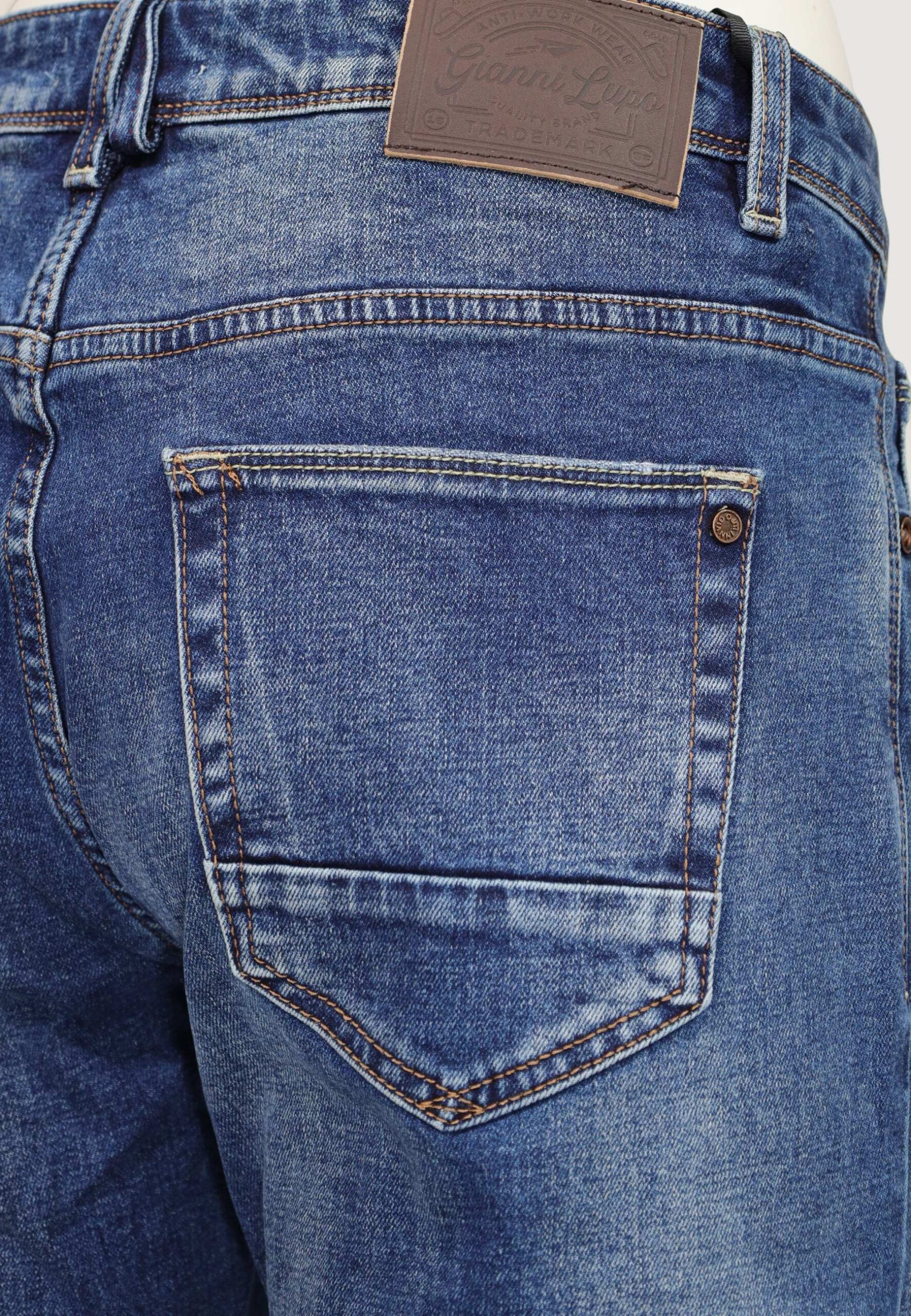 Gianni Lupo BRUCE REGULAR SLIM Jean xanh nam