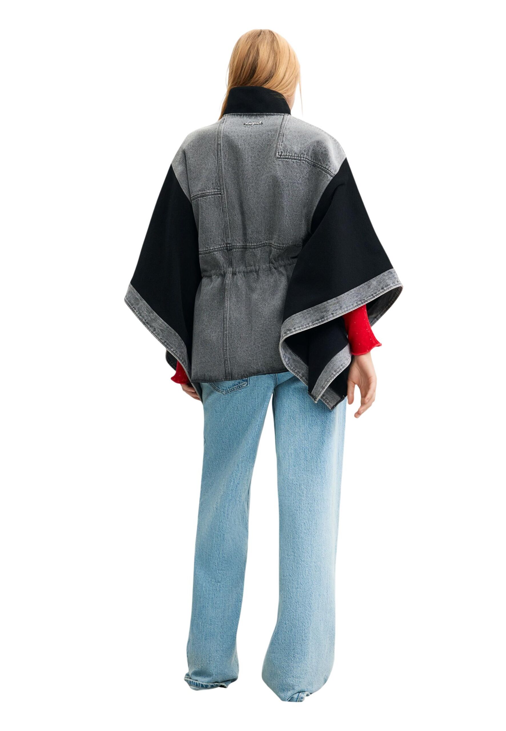 Desigual PONCHO Czarna marynarka damska