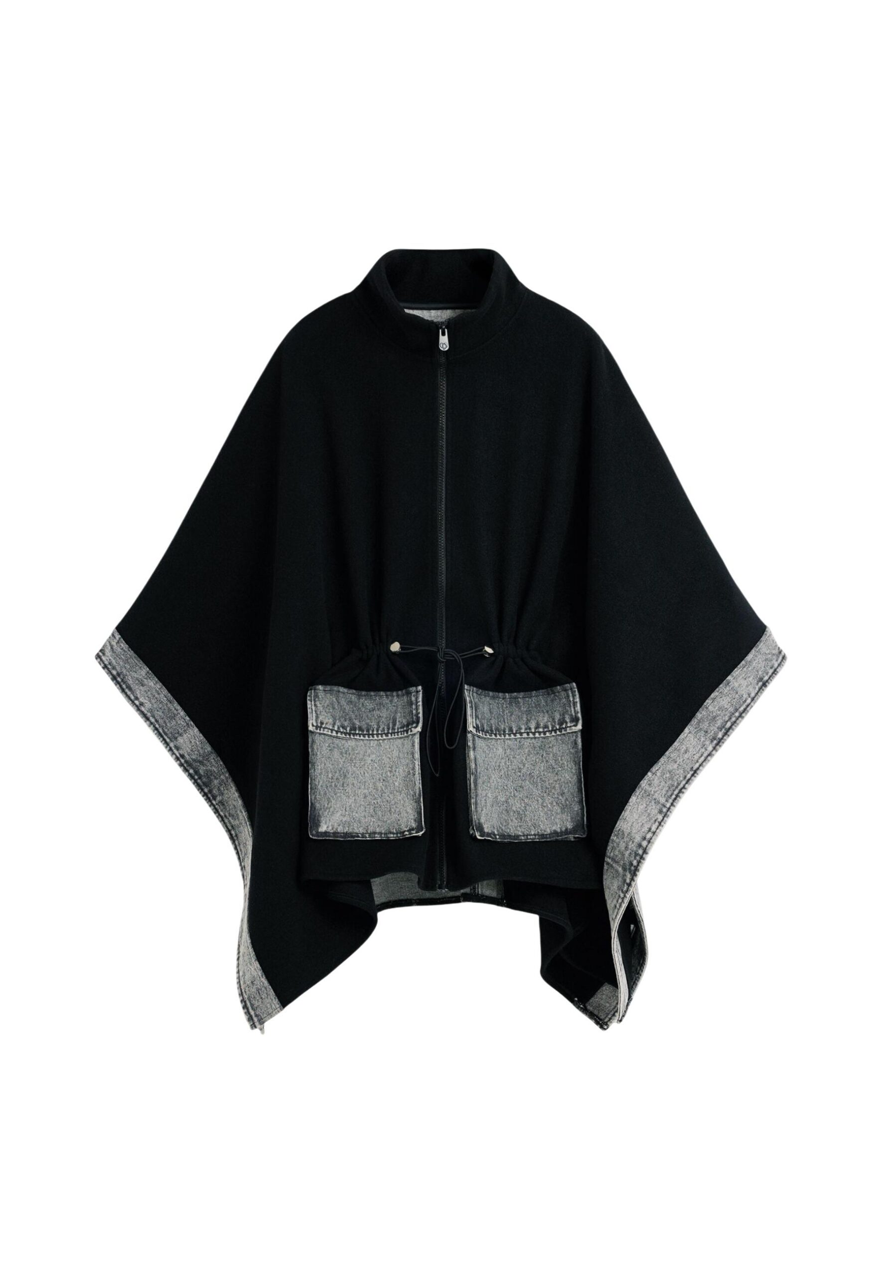 Desigual PONCHO Czarna marynarka damska