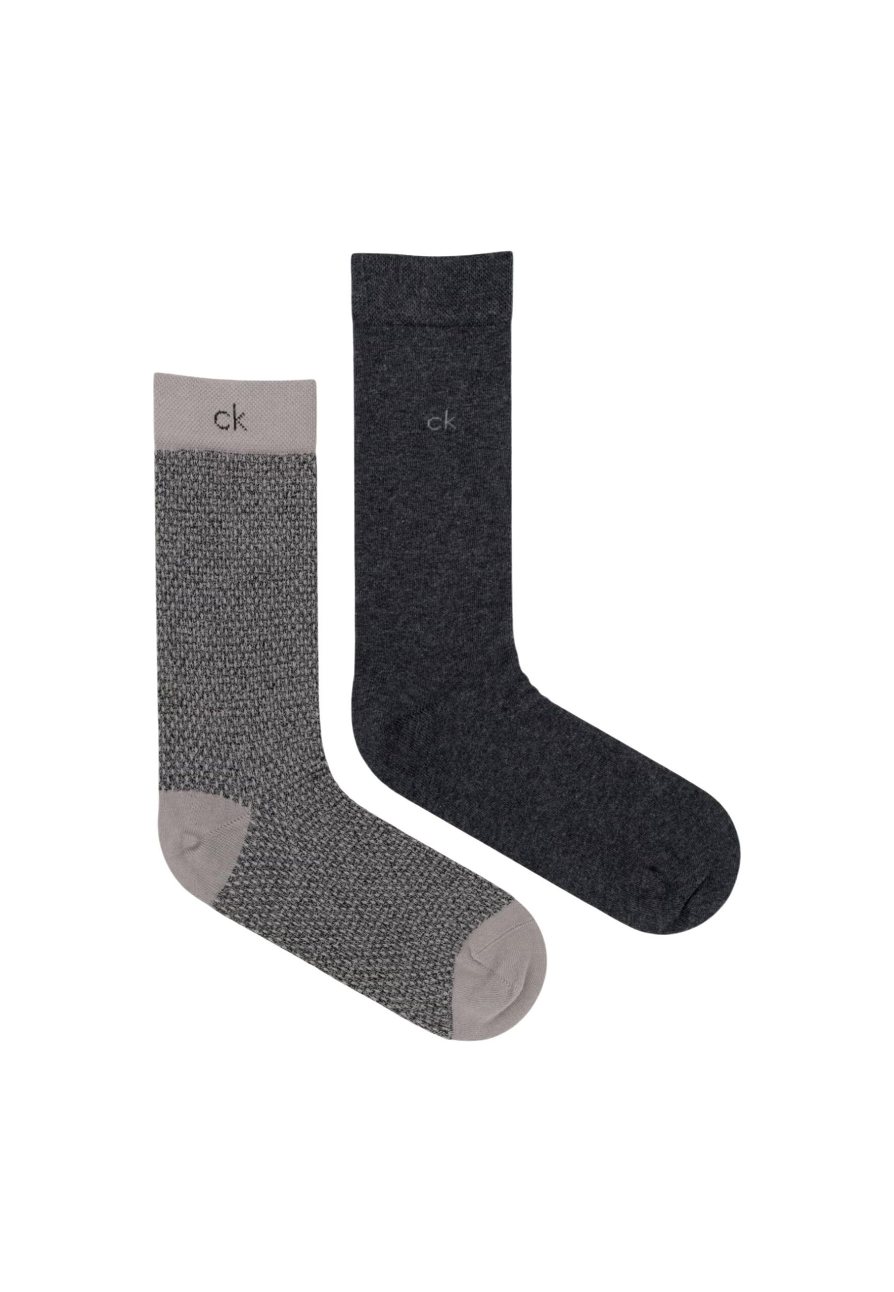 Calvin Klein Jeans SOCK 2P MOULINE Férfi szürke fehérnemű