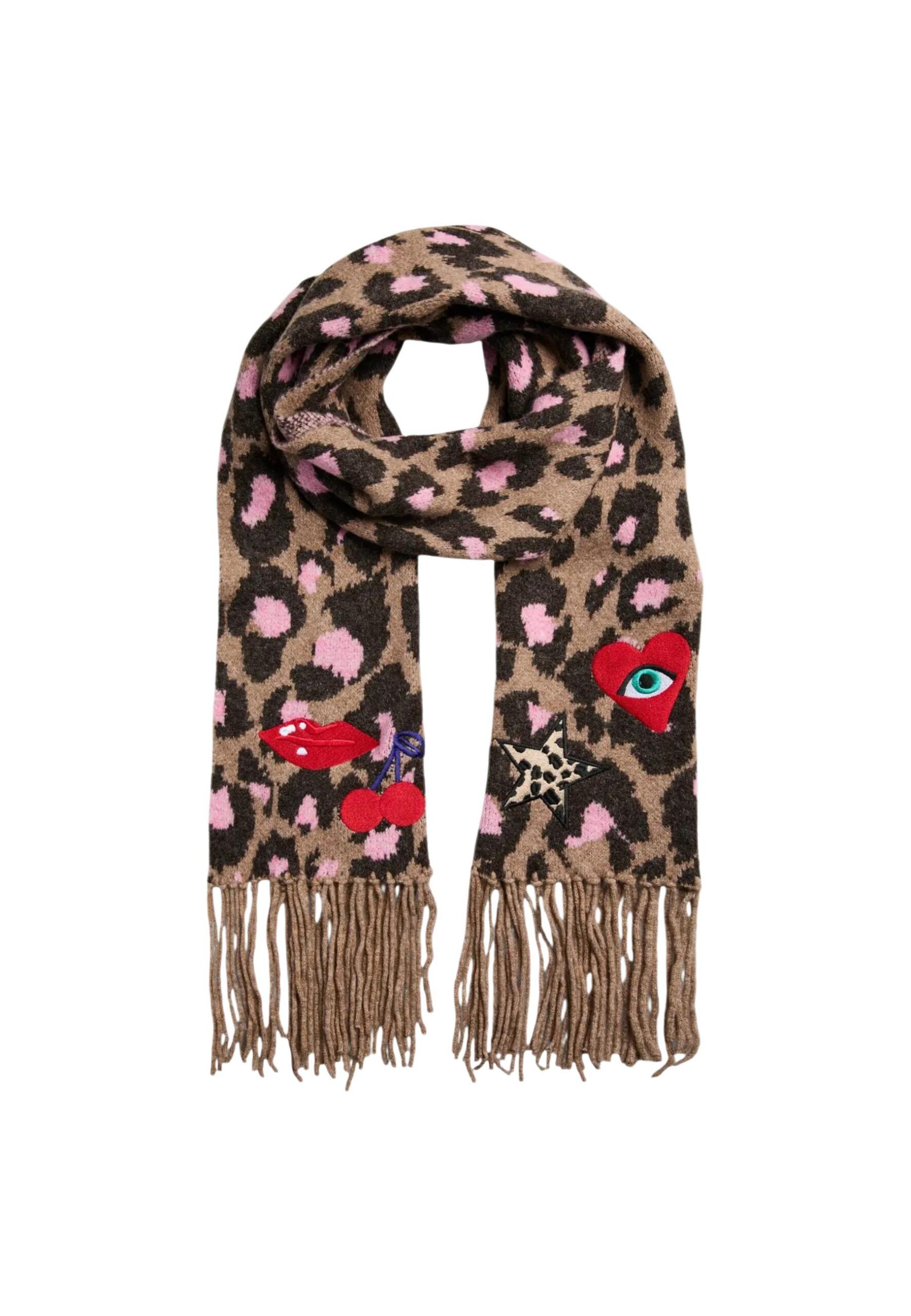 Shop Pieces Women’s Brown Scarf PCANGLE SCARF BC at Brands Seekers