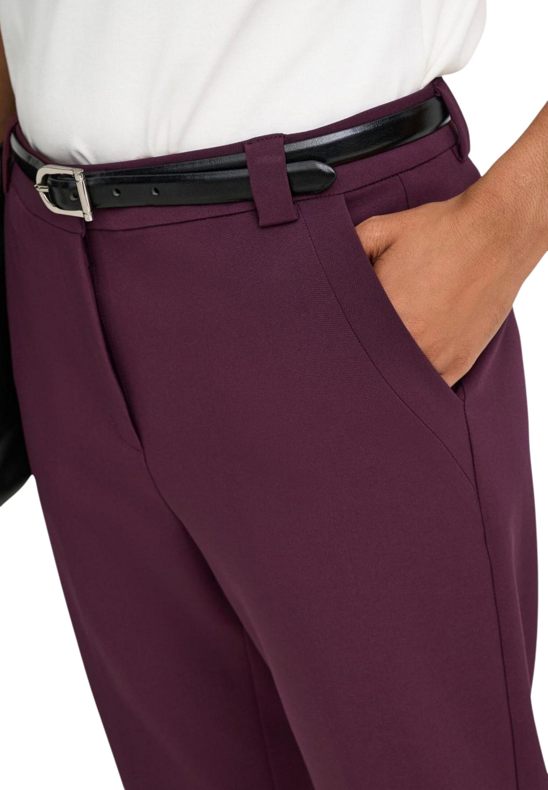 Only ONLASTRID HW FLARED PANT 女士波尔多长裤