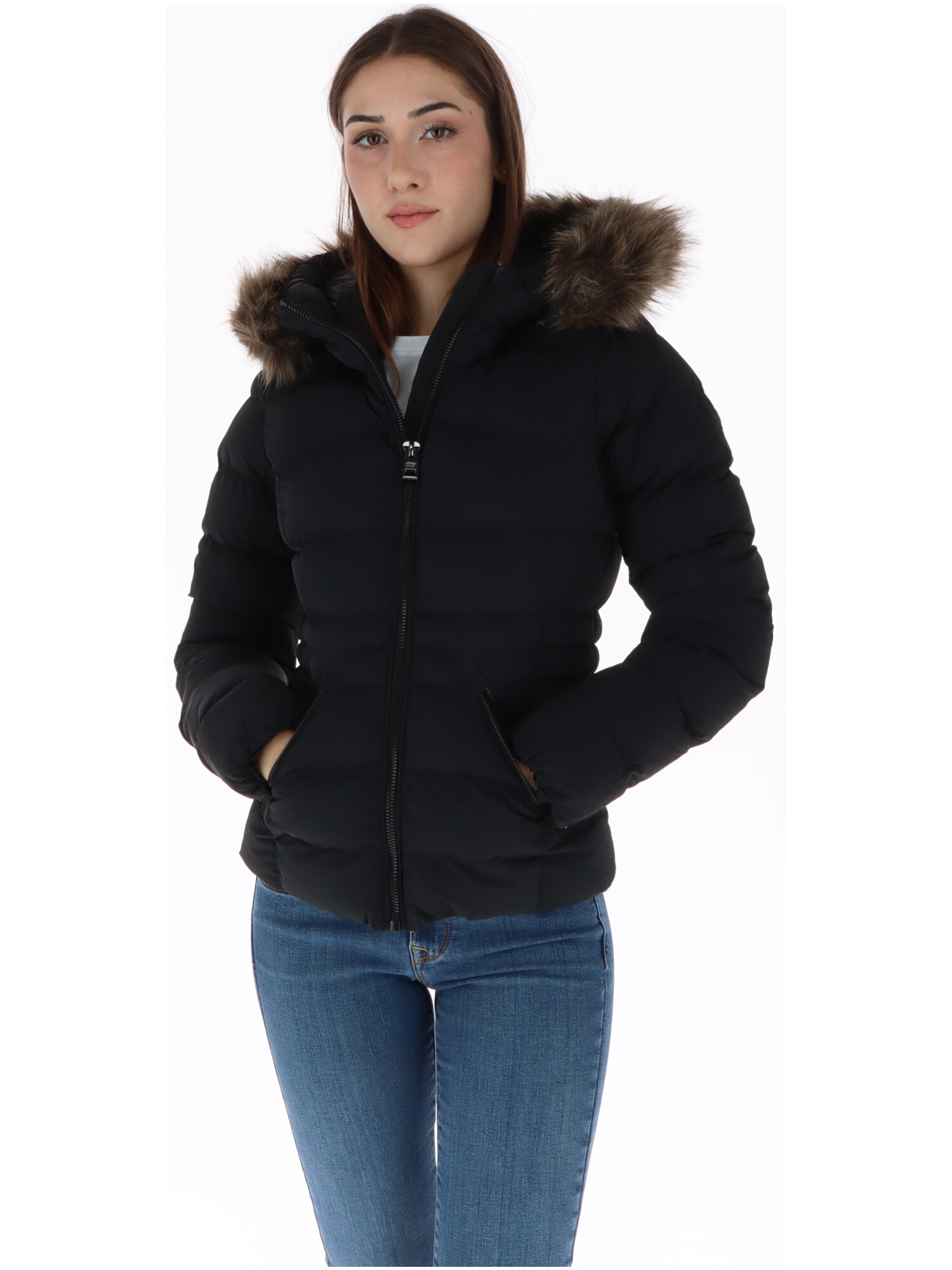 Shop Superdry Women’s Black Jacket W5012184A at Brands Seekers