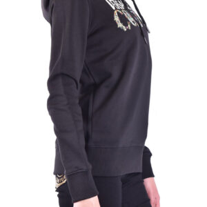 Shop Versace Jeans Couture Women’s Black V Sweatshirt at Brands Seekers