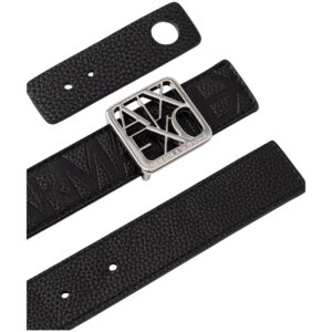 Shop Armani Exchange Women’s Black Belt 2476430 at Brands Seekers