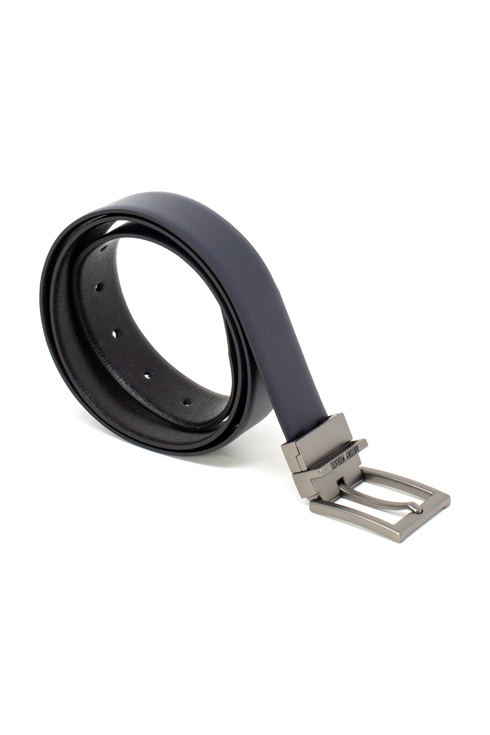 Cinturón de cuero negro para hombre M M B E 00381-LE100105