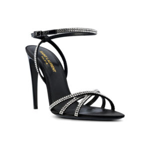 Shop Saint Laurent Women’s Black Sandal EBO at Brands Seekers