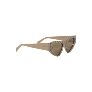 Shop Gucci Women’s Beige Sunglass GG2019S at Brands Seekers